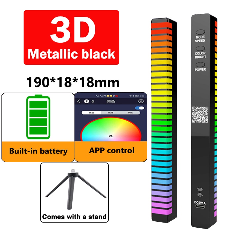 Barra de LED RGB controle por APP, ele acende no ritmo da sua musica, isso é diversão na certa. Evolução Marketplace