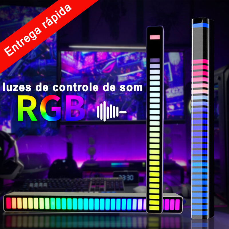 Barra de LED RGB controle por APP, ele acende no ritmo da sua musica, isso é diversão na certa. Evolução Marketplace