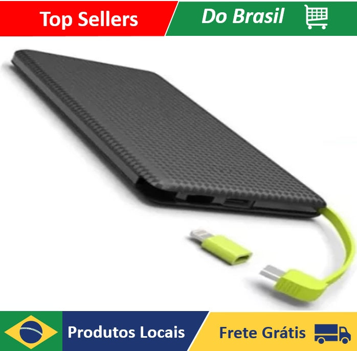 Carregador Portátil Power Bank 5000mah, não deixe seu Celular sem bateria. Evolução Marketplace