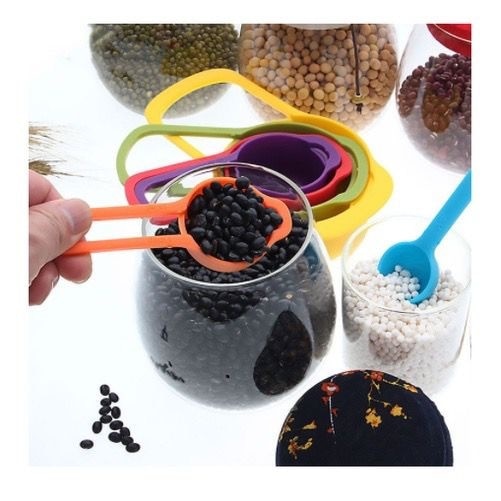 Conjunto Colher Xicaras Medidoras Kit Com 6 Peças, muito Prático para Cozinha e Confeitaria. Evolução Marketplace