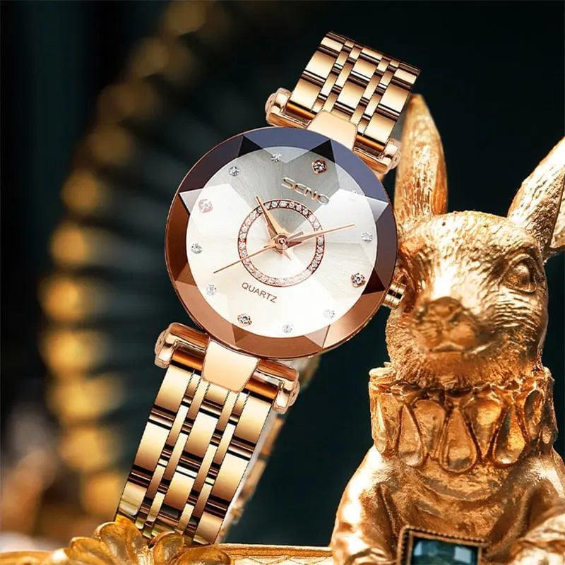 Crystalwatch™ - Relógio de Luxo Anti-Impacto a Prova D'água Evolução Marketplace