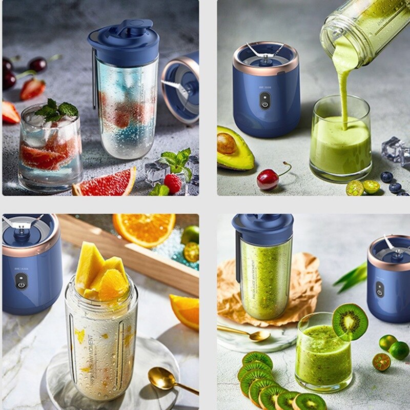 Juicer Espremedor de Frutas com 6 Lâminas para você preparar seu delicioso Smoothie ele tritura até gelo. Evolução Marketplace