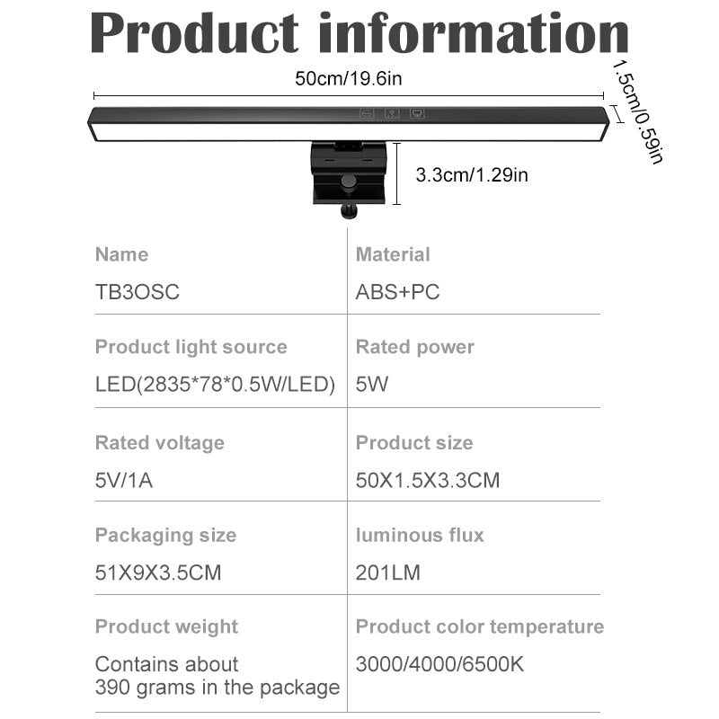 Luminária Clip de LED, anti luz azul que é prejudicial à visão, ótimos para Laptops, preserve sua visão, tenha uma iluminação de qualidade na hora da leitura e trabalho. Evolução Marketplace