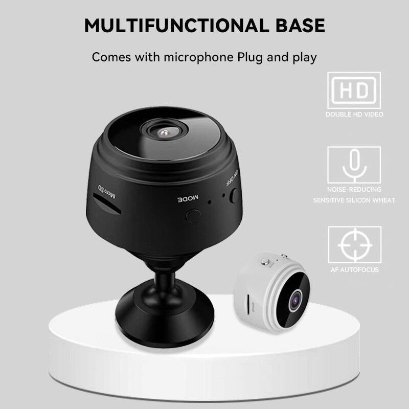 Mini Camêra WIFI A9 HD 1080p, grava vídeo, voz faz a monitoração de Crianças e Pets, leve a modernidade pra sua casa. Evolução Marketplace