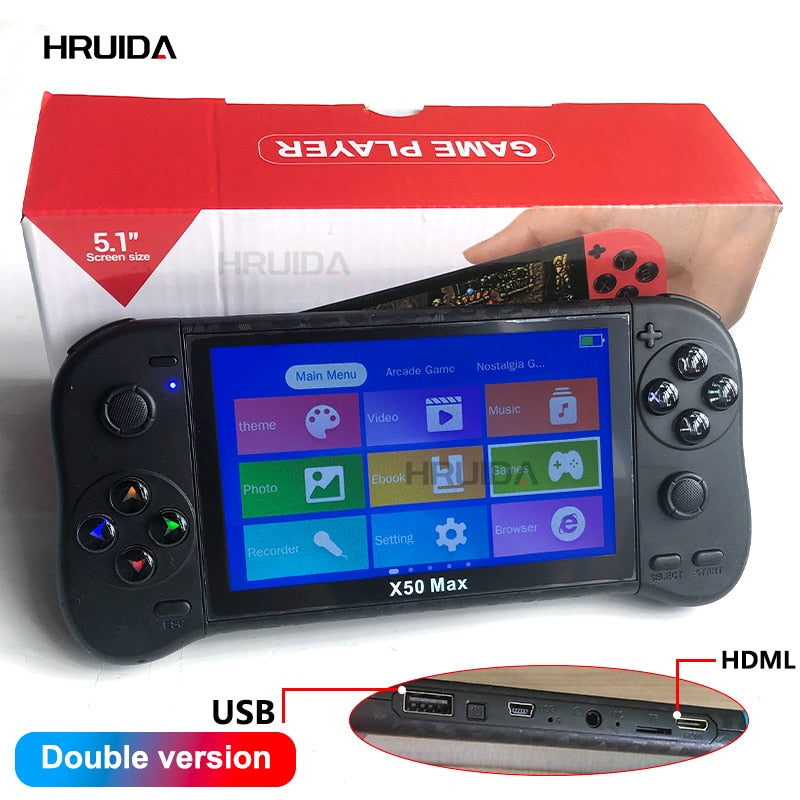 NOVIDADE- Novo Game Player Retro, Tela 5,1 Pol HD 8Gb e 6800 Games, a diversão é Garantida Evolução Marketplace