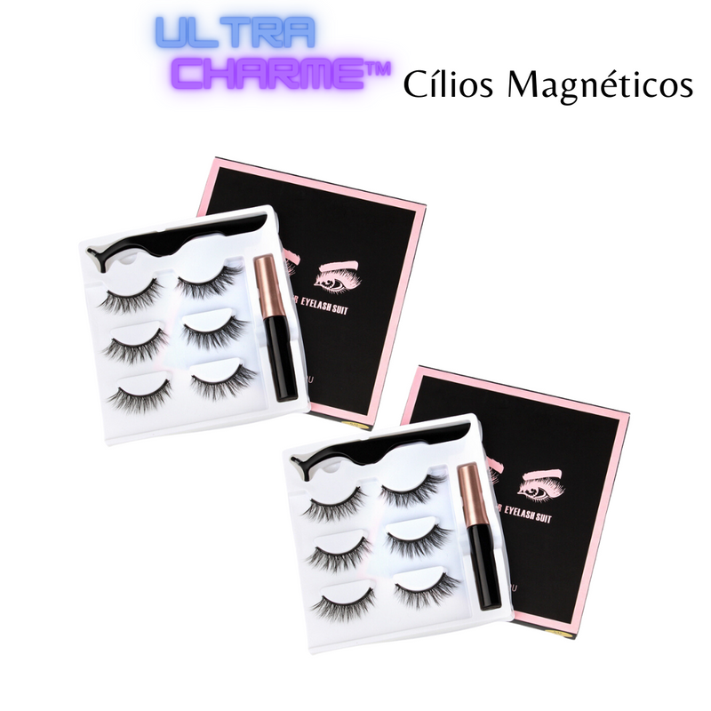 UltraCharm™- Cílios Magnéticos com 3 Pares e Aplicador Evolução Marketplace