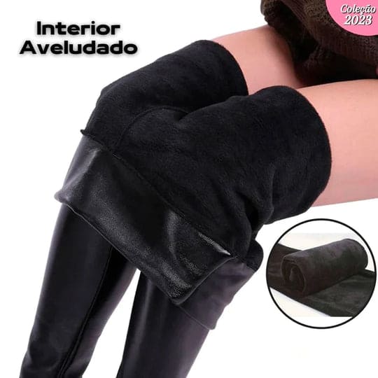 Hot Skin™ - A Calça de Couro Aveludada Luxuosa Feminina Evolução Marketplace